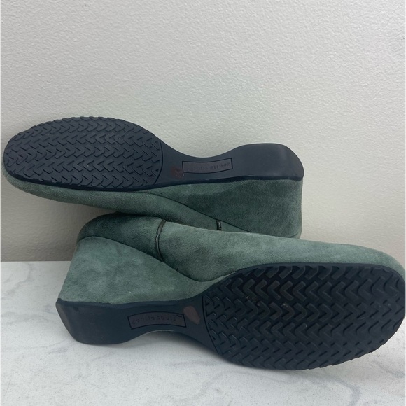 Gentle Souls Ridge Amaru Green Suede Wedge Round Toe 8 - Picture 12 of 12